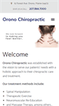 Mobile Screenshot of oronochiropractic.com