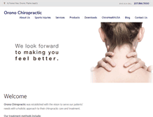Tablet Screenshot of oronochiropractic.com